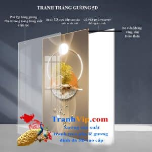 Chất liệu tranh tráng gương 5d